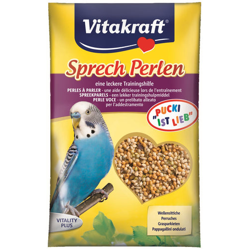 VITAKRAFT Perlice za tigrice, motivacione semenke i vitamni za izgovor, 20g