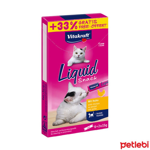 VITAKRAFT Poslastica za macke Liquid Snack s piletinom, 33% gratis
