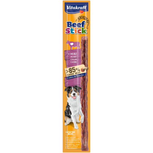 VITAKRAFT Poslastica za pse BeefStick s pilecim srcima 1kom, 12g