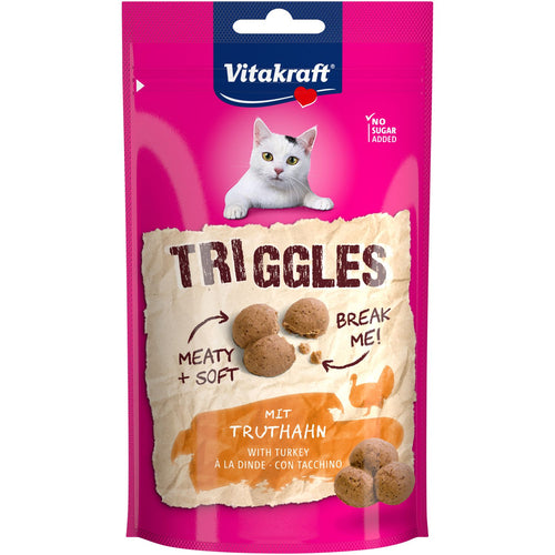 VITAKRAFT Triggles, mekana poslastica s curetinom, za macke, 40g