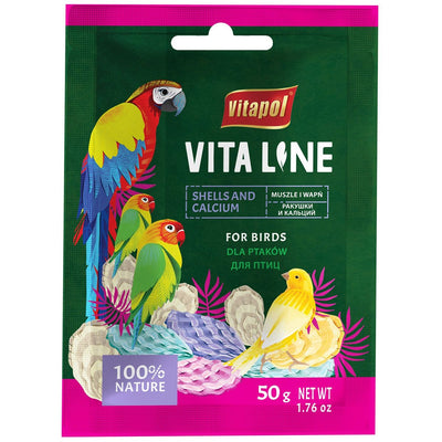 VITAPOL VitaLine Dodatak hrani za ptice ShellsLime 50g