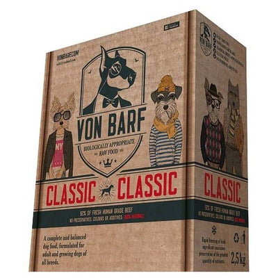 Von BARF Classic, sirova zamrznuta hrana za pse, 2,5kg
