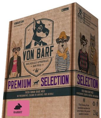Von BARF Premium Selection, zecetina, sirova zamrznuta hrana za pse, 8x250g