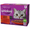 WHISKAS Multipack za mačke Adult Klasičan izbor u sosu, 1+ godina, 12x85g
