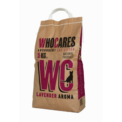 WHO CARES Lavander upijajuci mineralni posip za macke, s mirisom, 5kg