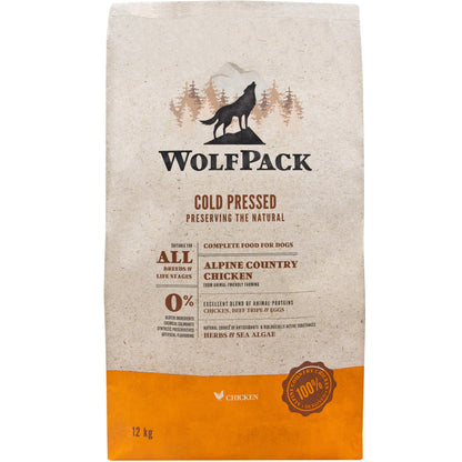 WOLFPACK Alpine Country piletina, hladno presovana hrana za pse