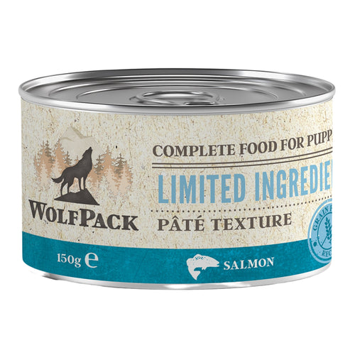 WOLFPACK Limited ingredient, PUPPY losos, 150g