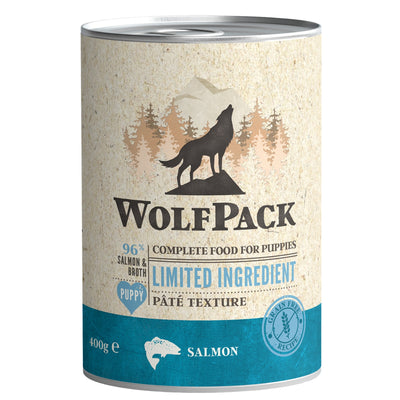 WOLFPACK Limited ingredient, PUPPY losos, 400g