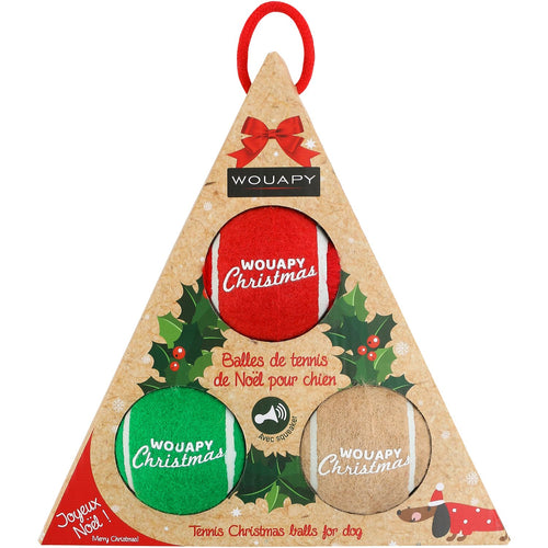 WOUAPY Igracka za pse Lopta Tenis, zvucna, 3kom