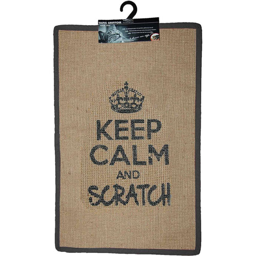 WOUAPY Keep Calm Grebalica za macke, prostirka, pravougaona, Siva, 60x38cm