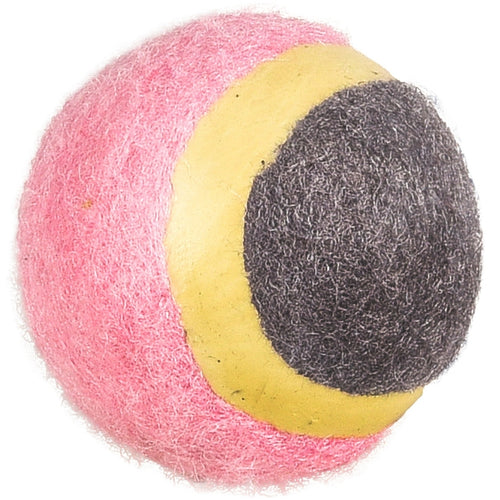 FLAMINGO Igracka za pse Lopta Tenis Hifa, Roze/Zelena, 4,5cm