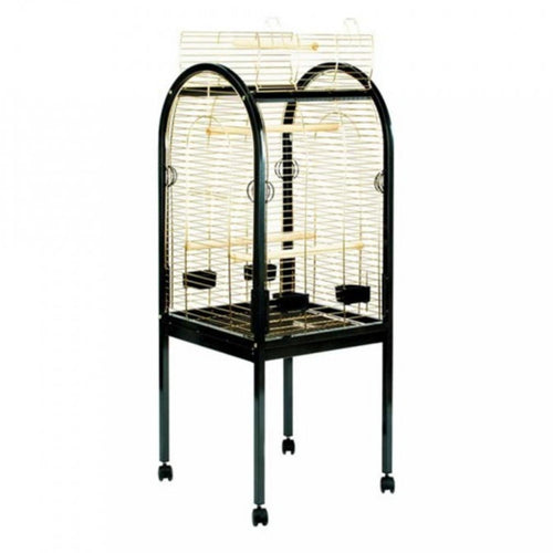 DUVO+ Kavez Junior, za velike papagaje, Crno/Zlatni, 55x55x130cm